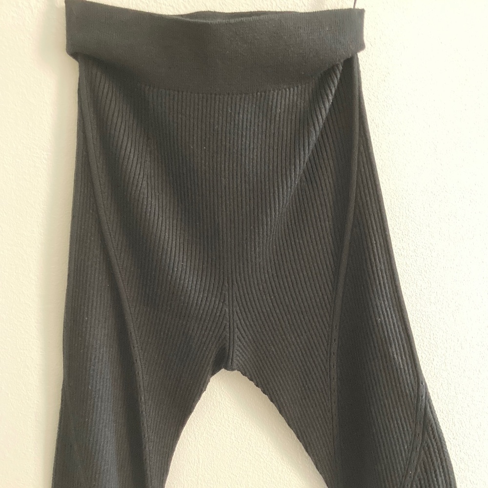 Uniqlo Mame Kurogouchi 3D Knit Ribbed Black Shorts Tights XXS/XS